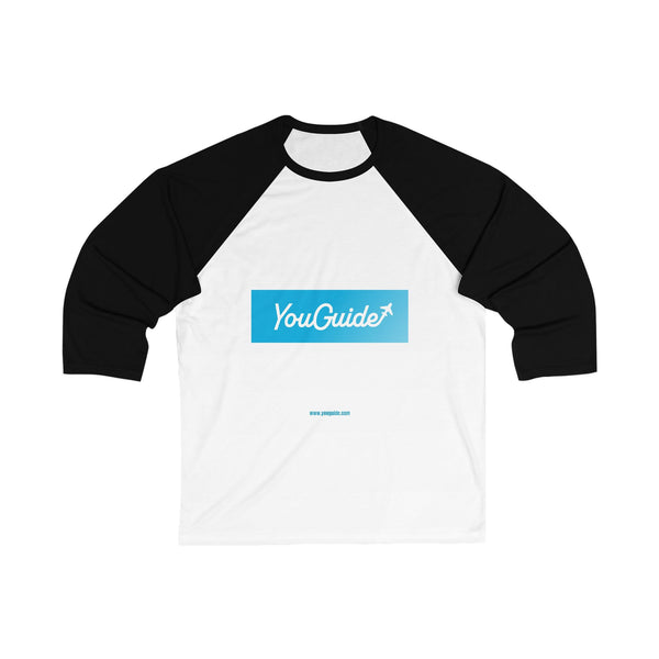 Unisex 3/4 Sleeve Baseball Tee by YouGuide Designs - Sporty & Stylish