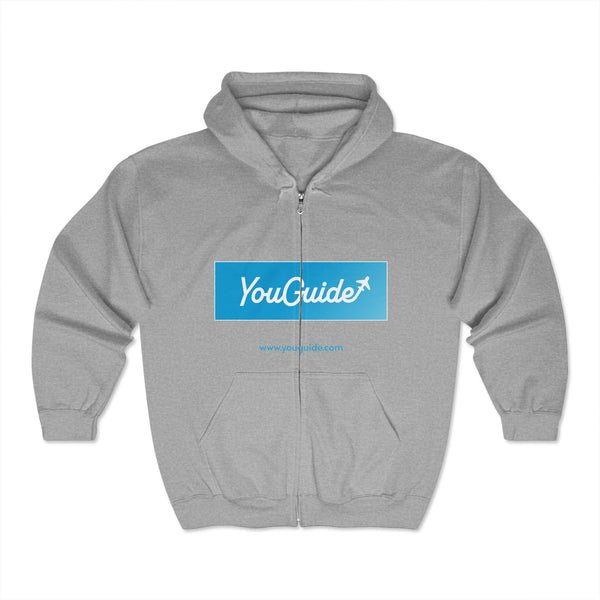 YouGuide Designs Unisex Heavy Blend™ Hoodie – Cozy Full Zip Sweatshirt for Everyone