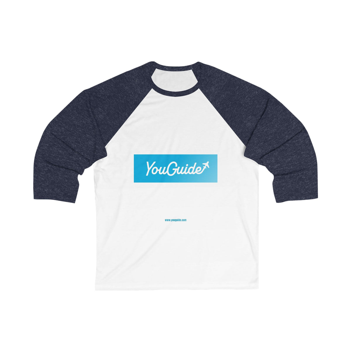 Unisex 3/4 Sleeve Baseball Tee by YouGuide Designs - Sporty & Stylish